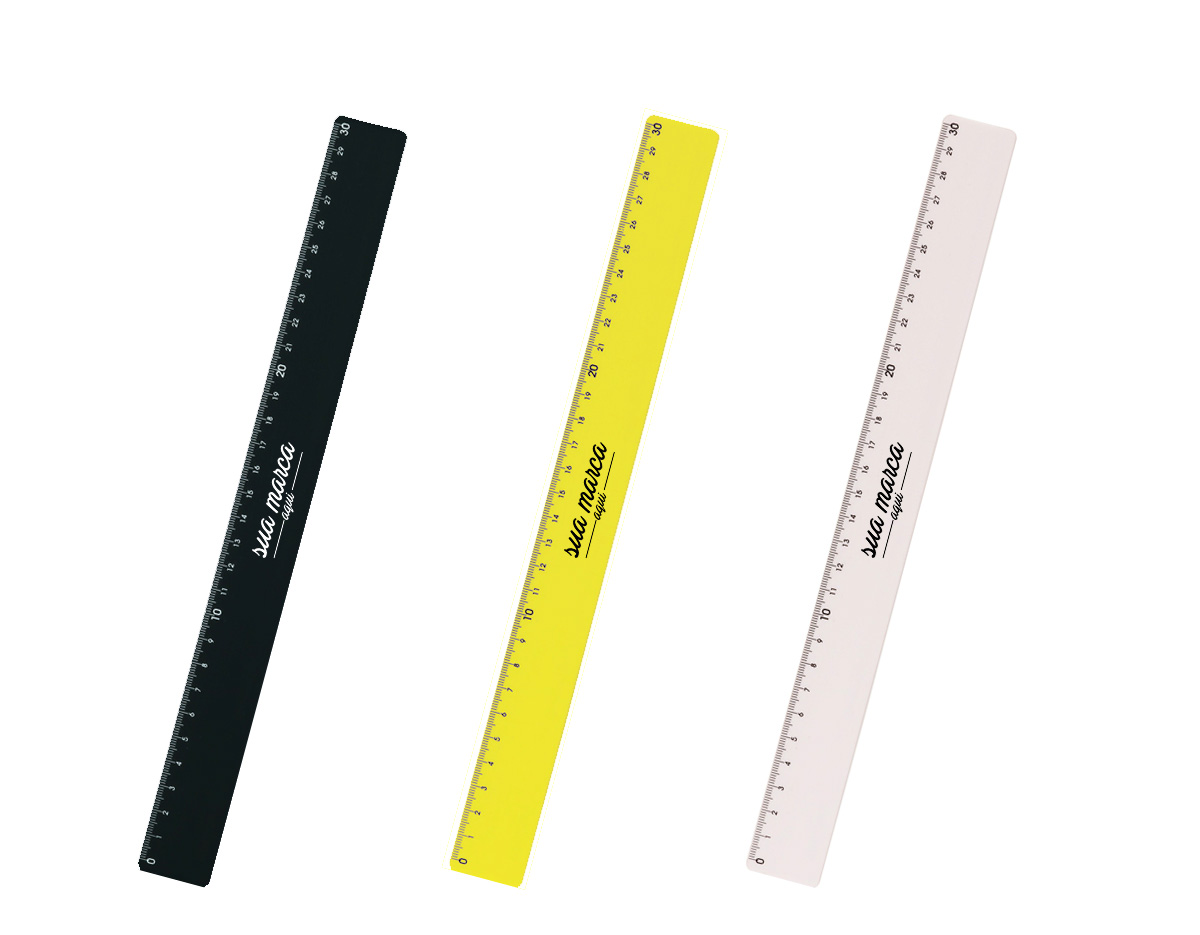 Régua plástica 30 cm