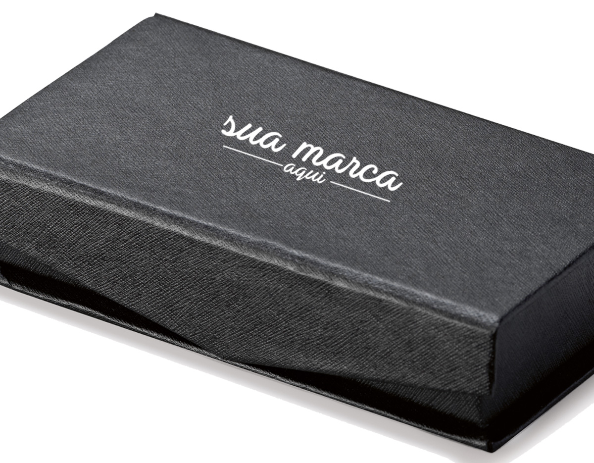 Case de papel kraft para pen drive