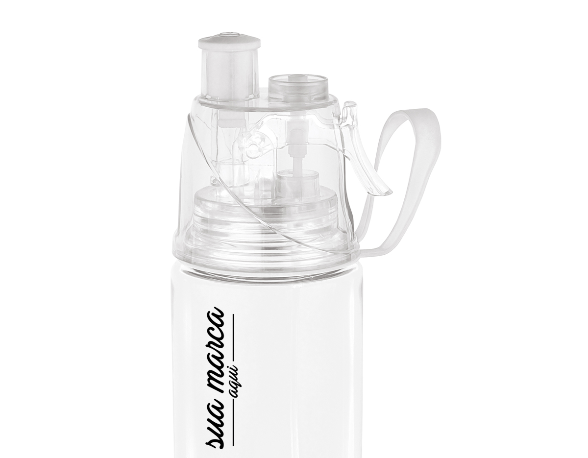 Squeeze plástico com borrifador de água 600 ml