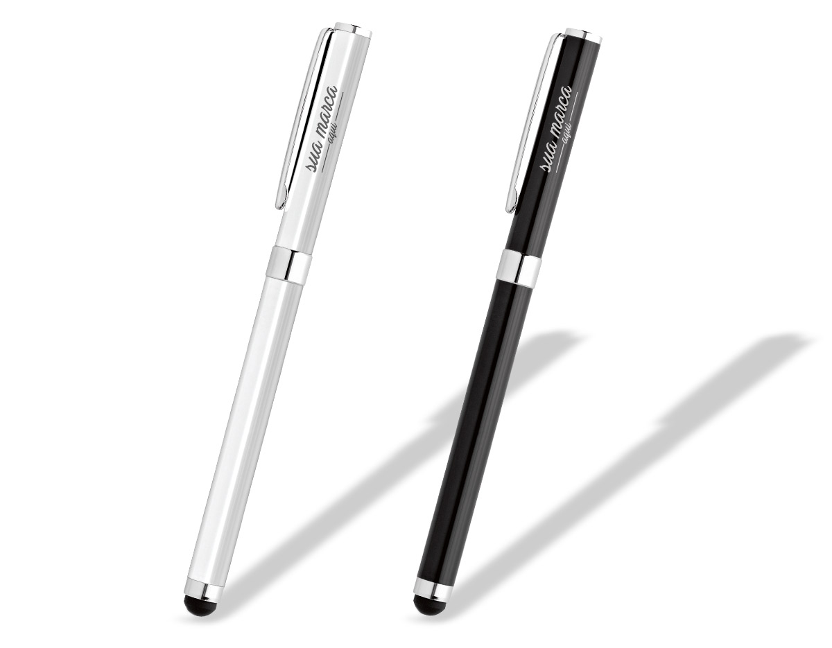 Roller de metal, com ponteira touch.