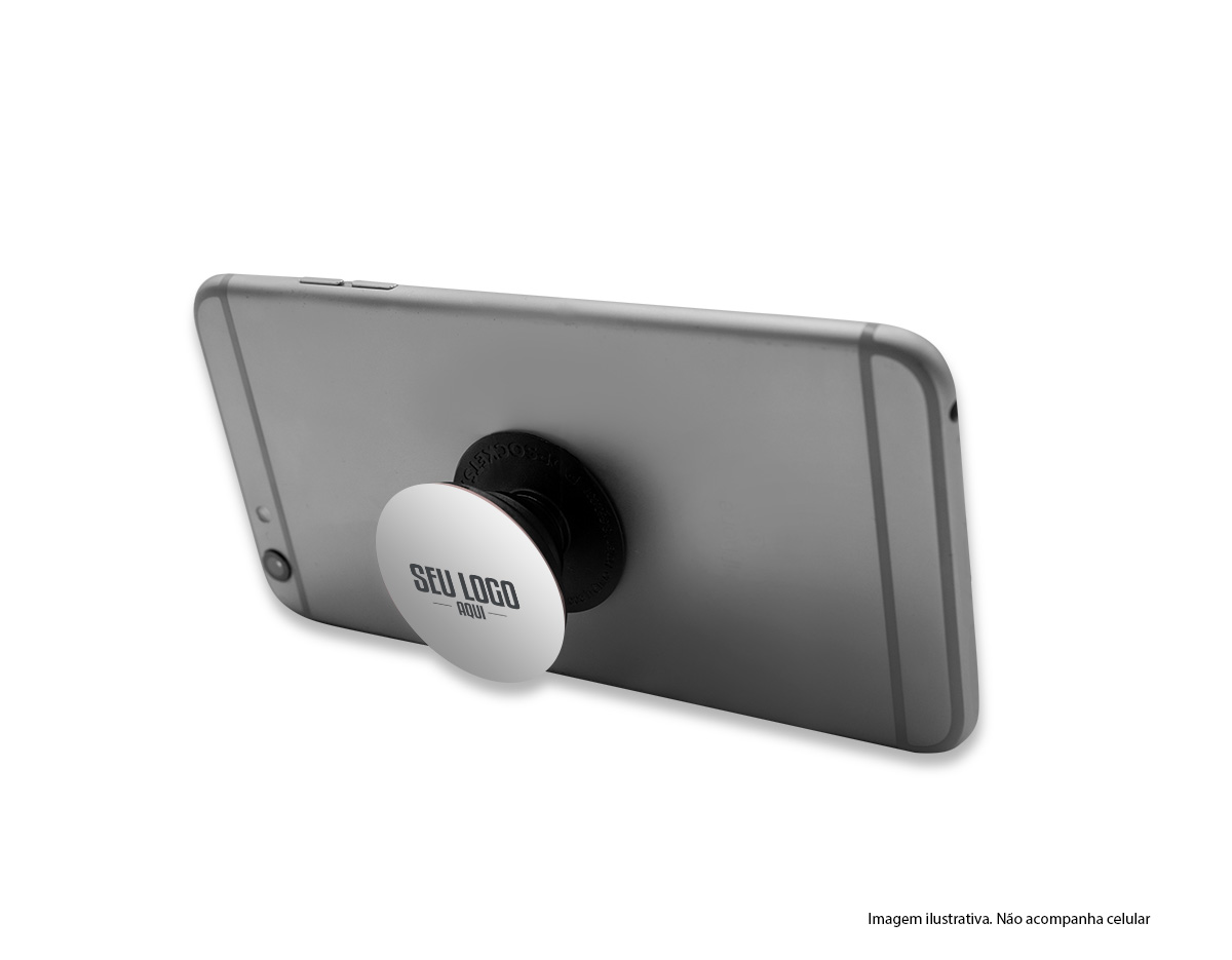 Suporte plástico para celular.