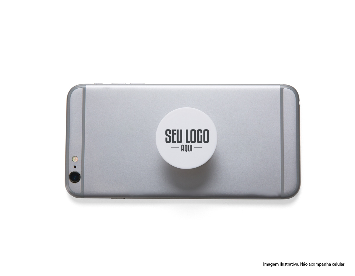 Suporte plástico para celular.