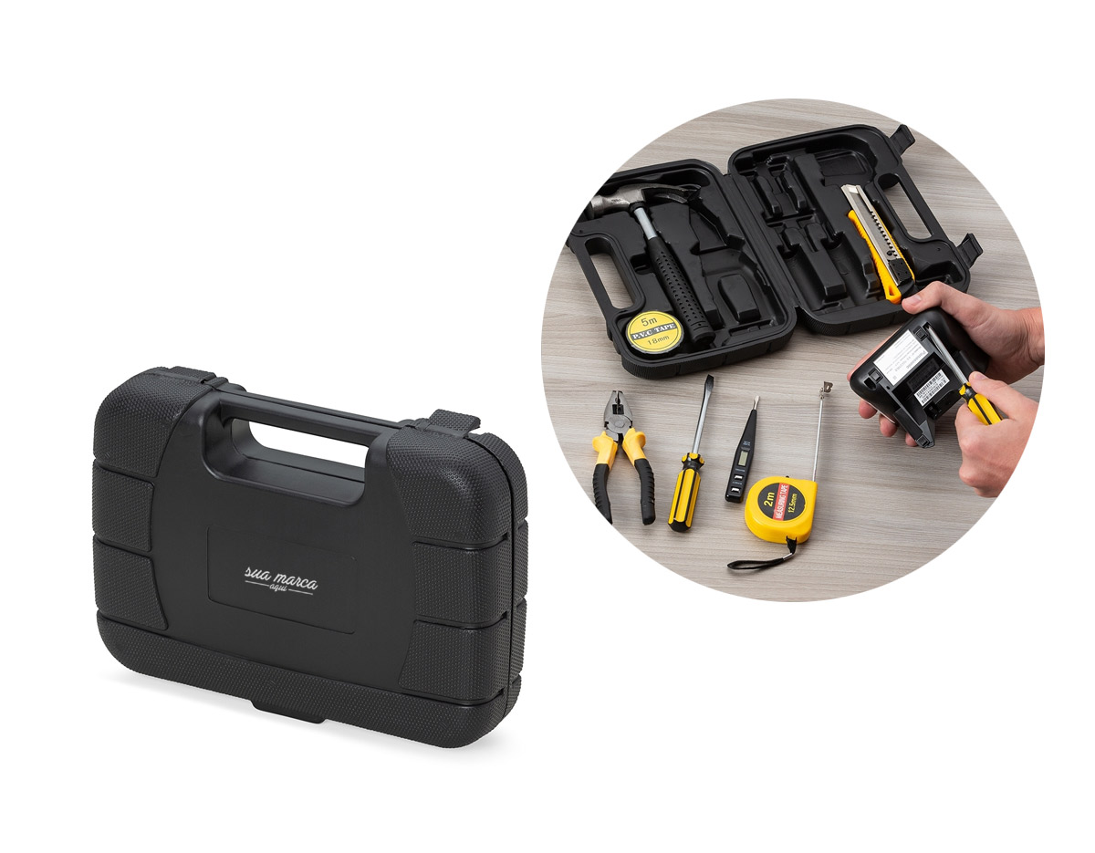 Kit ferramenta 8 peças com estojo