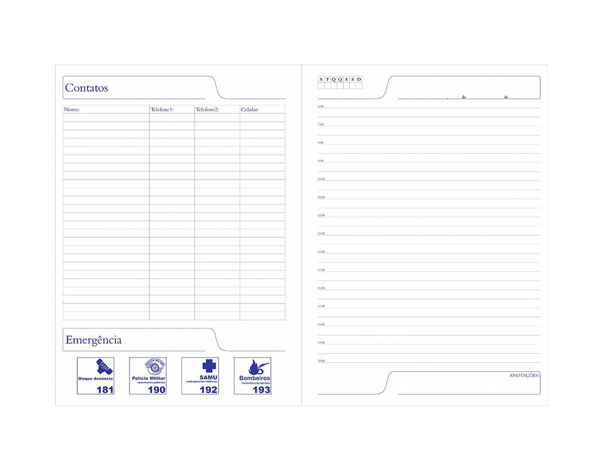 Caderno negócios grande metalizado