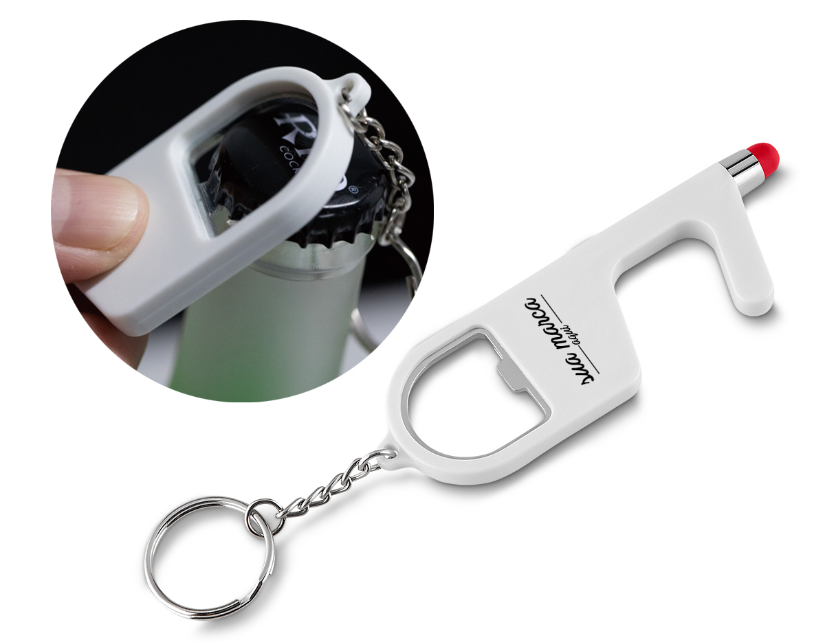 Chaveiro plástico antibacteriano touch