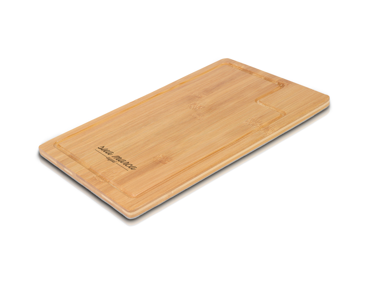 Tábua de Bambu para Churrasco 37x22,5x1,2cm