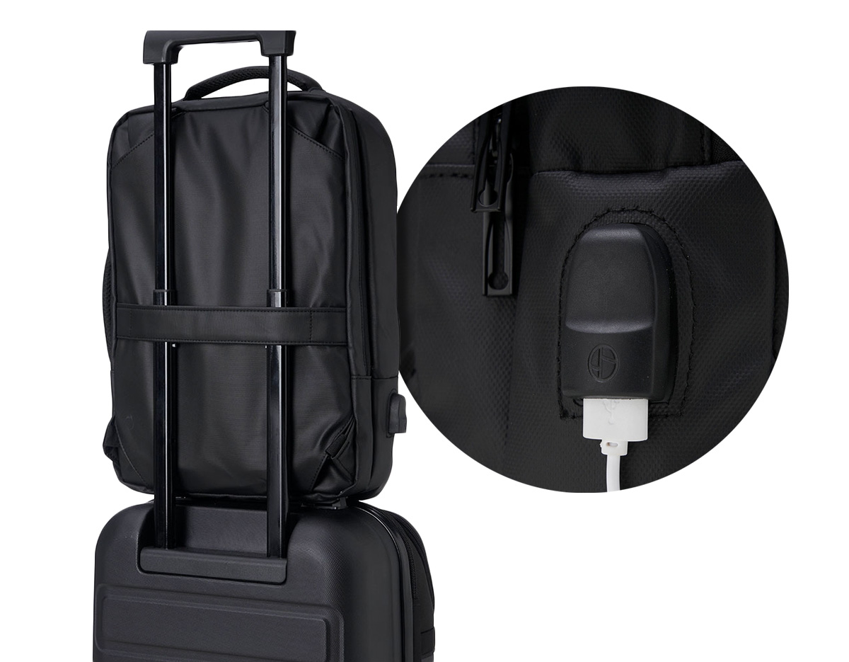 Mochila confeccionada em Couro Sintético com compartimento para notebook até 15,6 polegadas. Contém Dois compartimentos grandes sendo um com divisórias para documentos, eletrônicos e caneta, e um com divisória para Notebook até 15,6 polegadas.