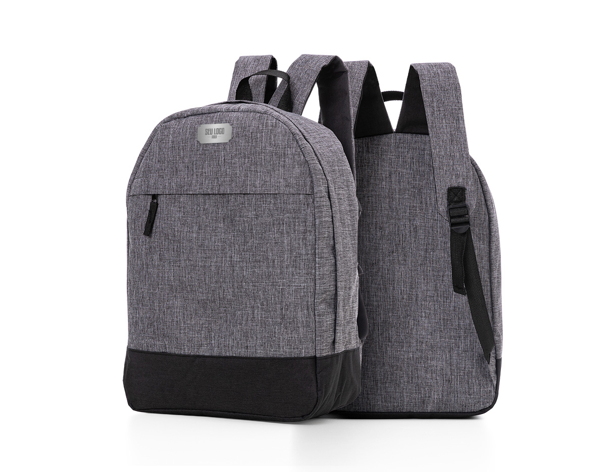 Mochila p/ Notebook em tecido poliéster Compartimento para Notebook,
Tamanho total do Notebook - 17¨