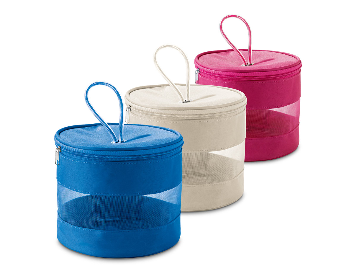 Necessaire em microfibra e tela
