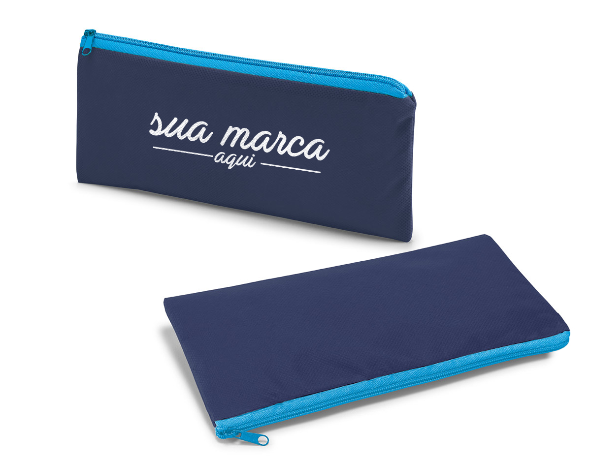 Estojo para lápis em non-woven (100 g/m²). 210 x 110 mm