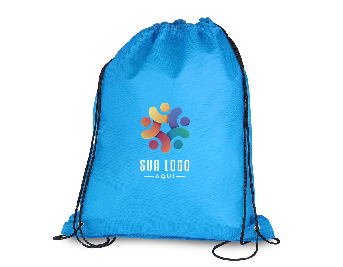 Bolsa TNT com gramatura de 80 gramas.