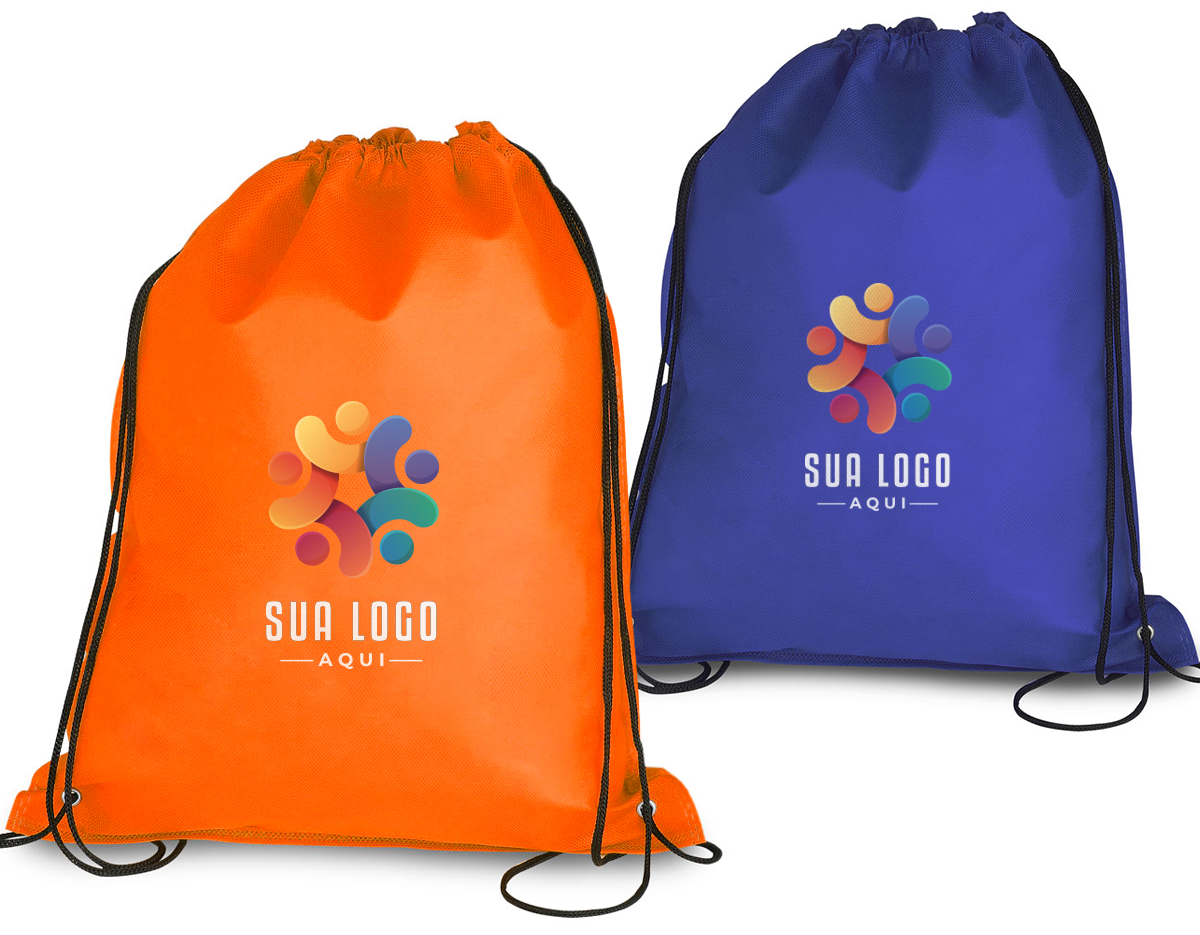 Bolsa TNT com gramatura de 80 gramas.