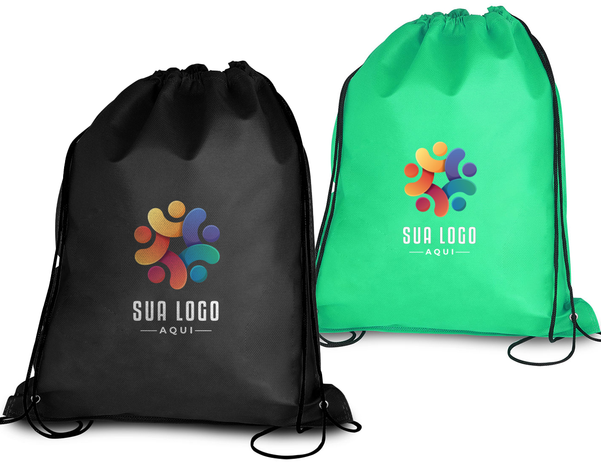 Bolsa TNT com gramatura de 80 gramas.