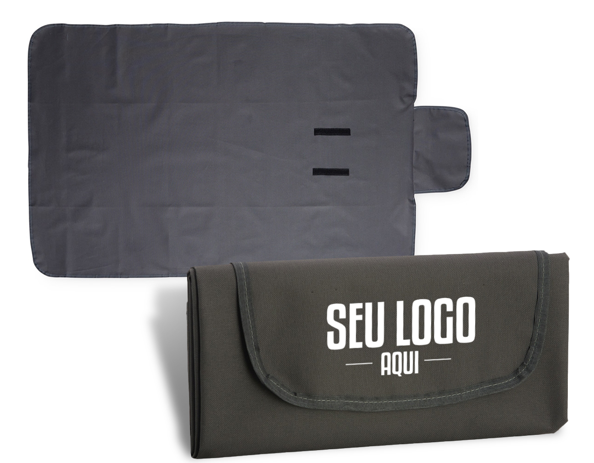 Toalha para piquenique dobrável em nylon 600 resinado. 1,29m x 83,5cmcm