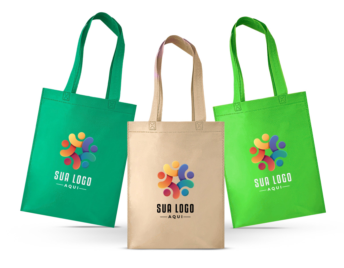 Sacola de tnt com costura termo selada