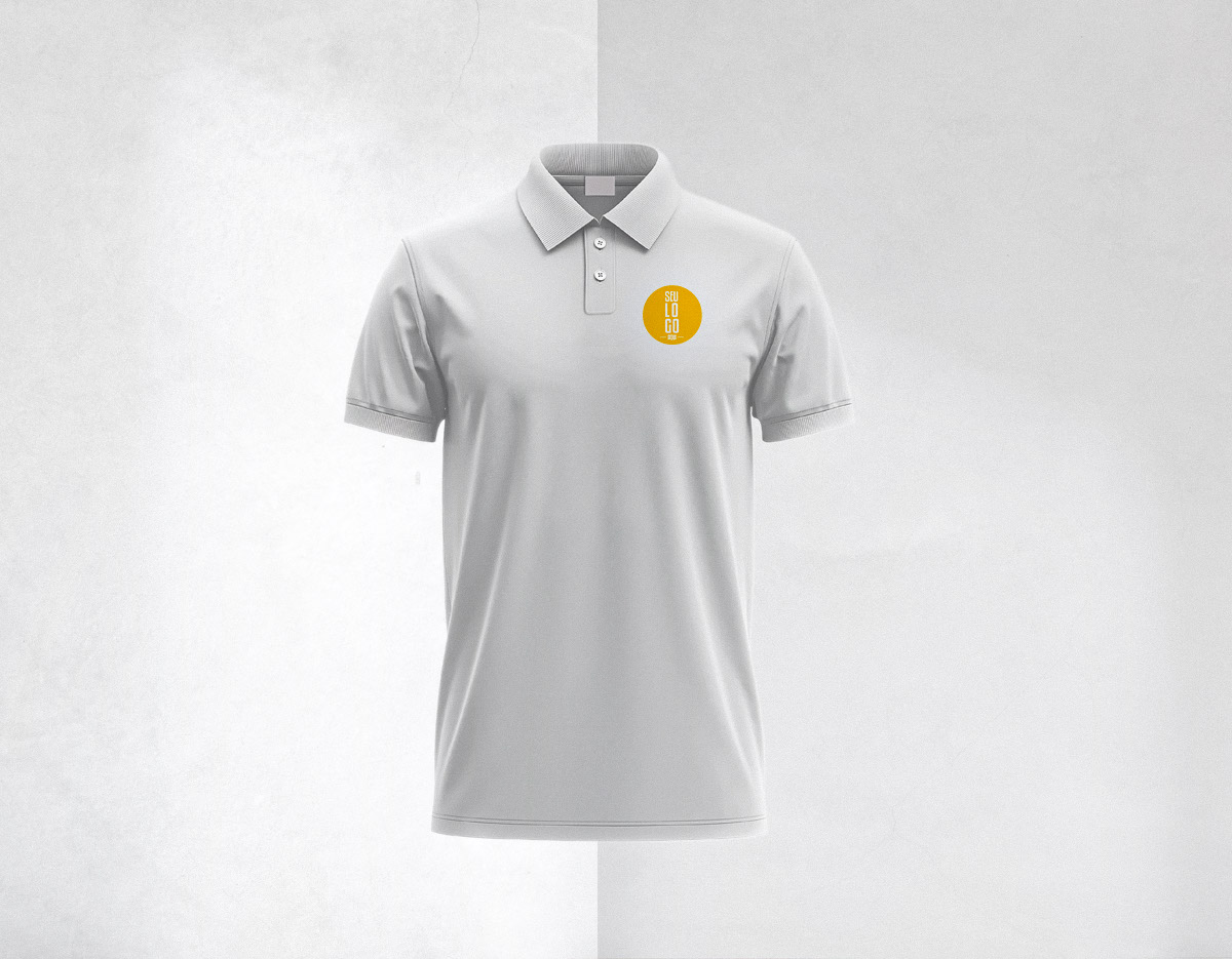 Camiseta modelo Polo , confeccionada em tecido piquet dust , pala com dois botões , acabamento interno com costura ombro a ombro , mangas curtas com punho .