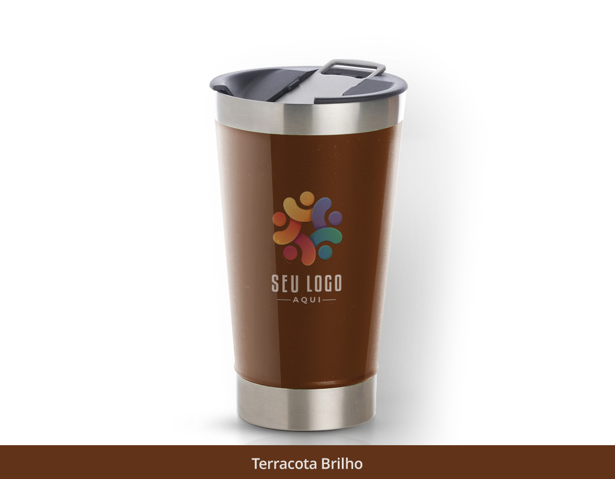 Copo Térmico Brilho e Cores Especiais