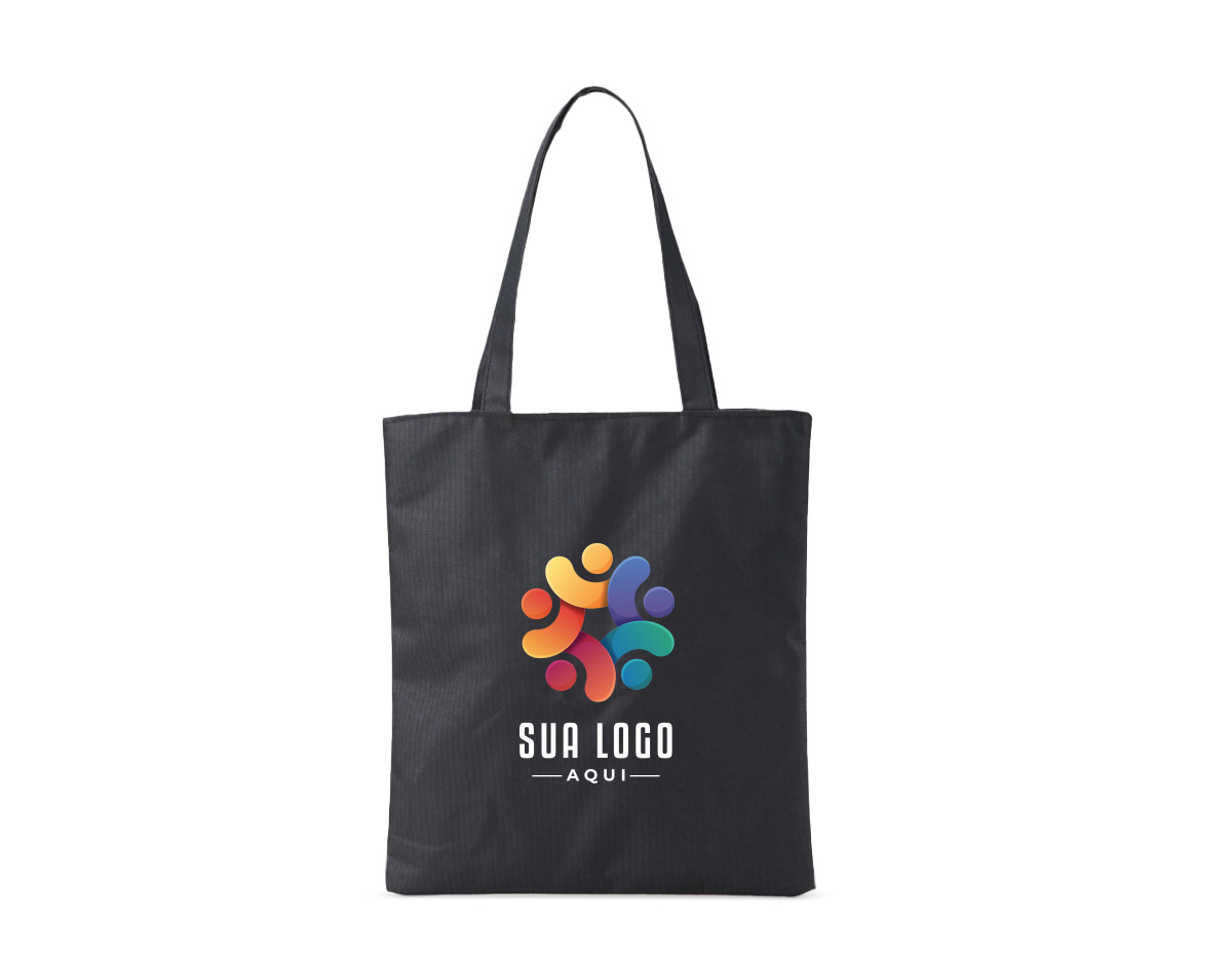 Sacola em nylon com zíper