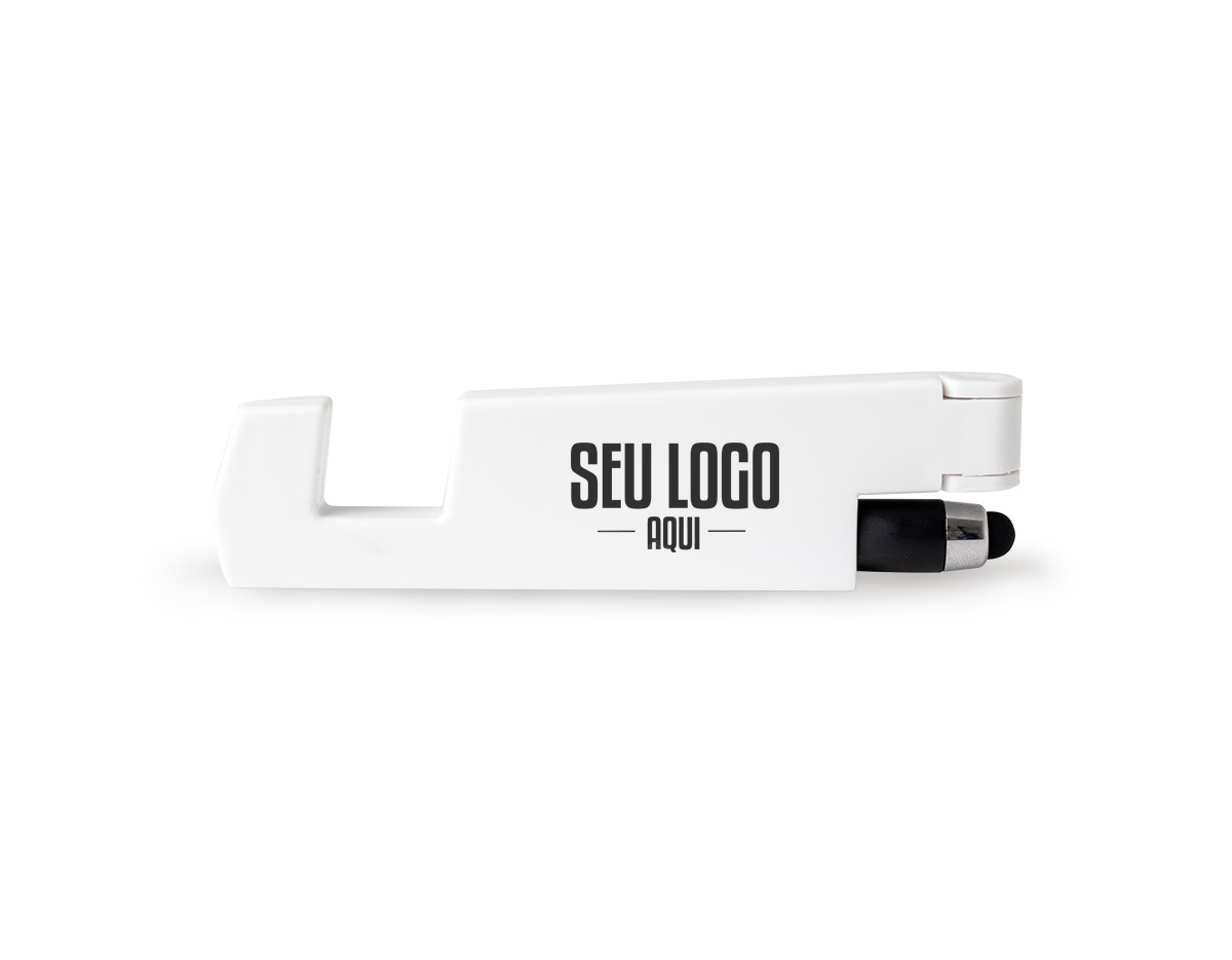 Suporte plástico dobrável para celular, compacto e conveniente para uso em viagens ou no dia a dia. Acompanhado de uma mini caneta com ponta touch, ideal para facilitar a interação com telas sensíveis ao toque. O suporte proporciona estabilidade ao celular em diferentes ângulos de visualização, enquanto a caneta oferece precisão ao usar dispositivos móveis. Um conjunto prático e versátil para facilitar o uso do seu celular em qualquer lugar.