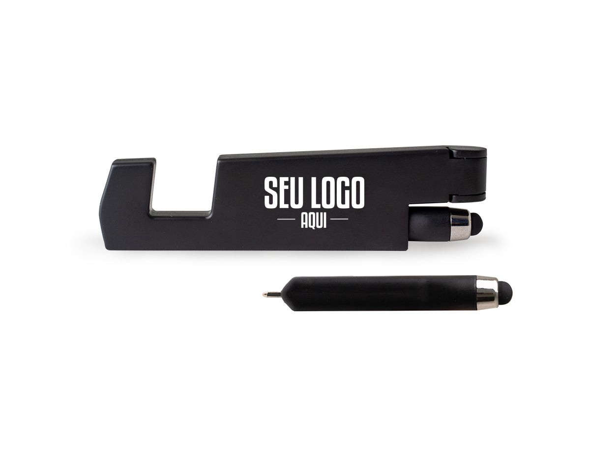 Suporte plástico dobrável para celular, compacto e conveniente para uso em viagens ou no dia a dia. Acompanhado de uma mini caneta com ponta touch, ideal para facilitar a interação com telas sensíveis ao toque. O suporte proporciona estabilidade ao celular em diferentes ângulos de visualização, enquanto a caneta oferece precisão ao usar dispositivos móveis. Um conjunto prático e versátil para facilitar o uso do seu celular em qualquer lugar.