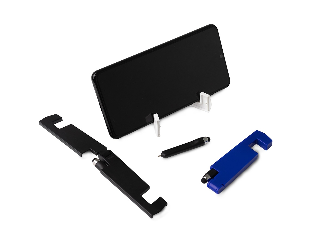 Suporte plástico dobrável para celular, compacto e conveniente para uso em viagens ou no dia a dia. Acompanhado de uma mini caneta com ponta touch, ideal para facilitar a interação com telas sensíveis ao toque. O suporte proporciona estabilidade ao celular em diferentes ângulos de visualização, enquanto a caneta oferece precisão ao usar dispositivos móveis. Um conjunto prático e versátil para facilitar o uso do seu celular em qualquer lugar.