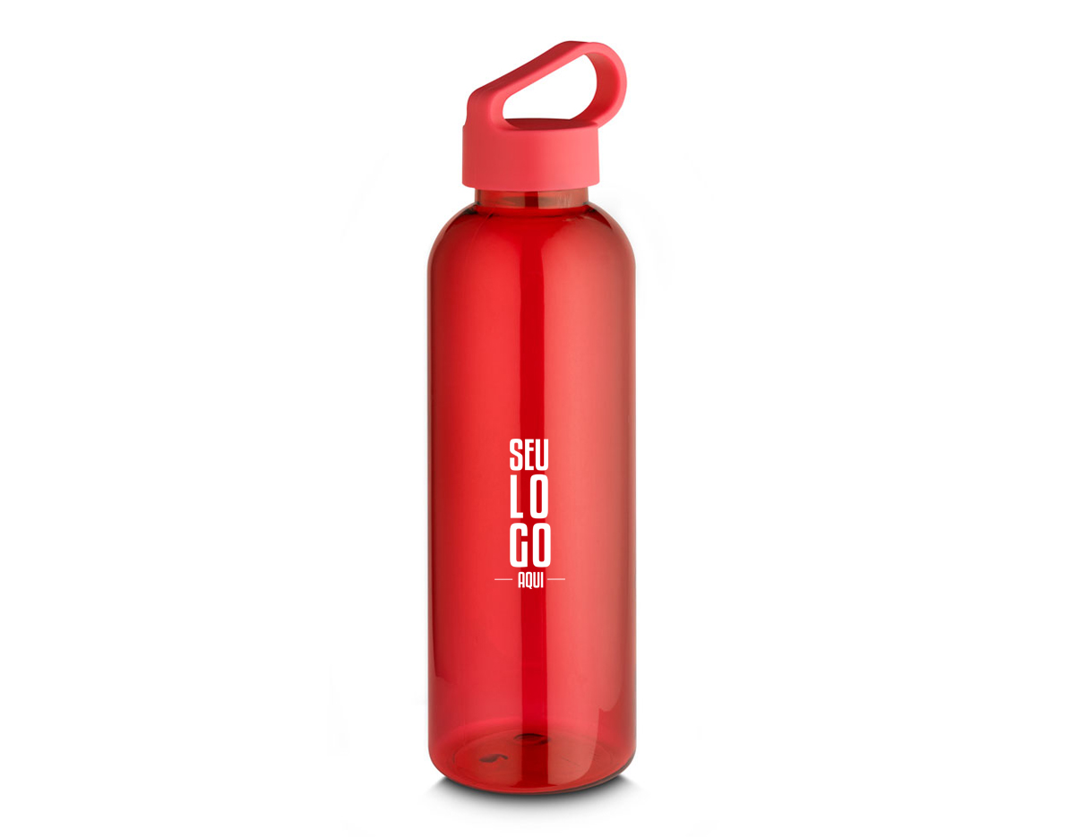 Esta garrafa RPET, feita de material reciclado, tem capacidade para até 550ml, sendo uma escolha consciente para reduzir o impacto ambiental. Sua tampa plástica possui uma alça integrada, proporcionando praticidade no transporte. Ideal para manter-se hidratado(a) durante atividades físicas, viagens ou no dia a dia, enquanto contribui para a preservação do meio ambient