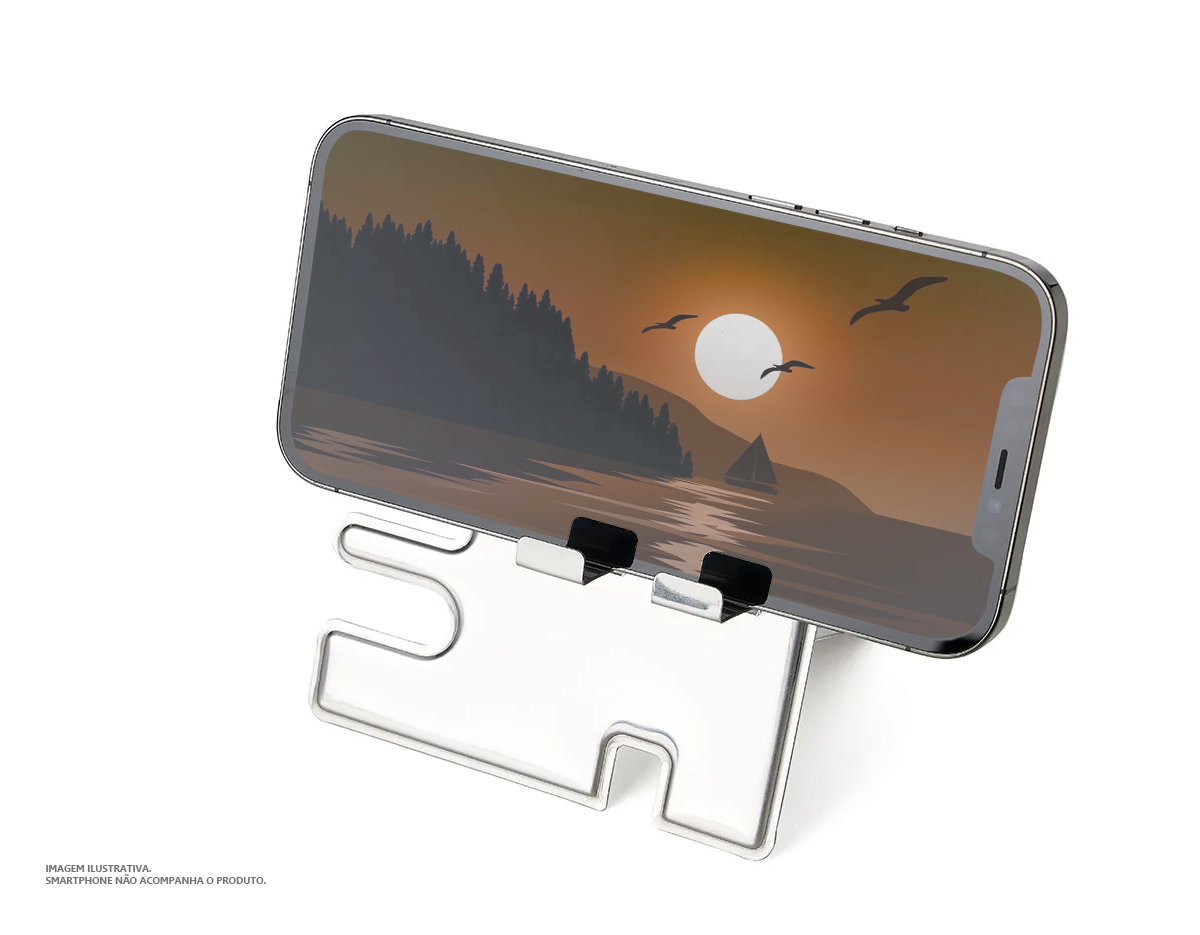 Porta celular e relógio em inox, com acabamento espelhado. Um acessório elegante e funcional para sua mesa ou criado-mudo. O design minimalista adiciona um toque moderno ao ambiente, enquanto a durabilidade do material garante uma longa vida útil. Ideal para manter seus dispositivos organizados e ao alcance das mãos.
