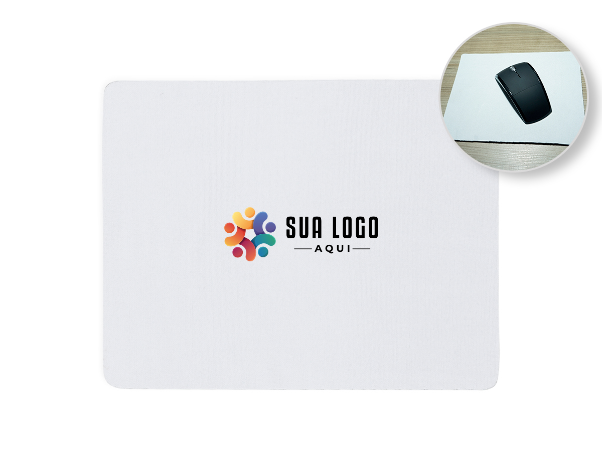 O mouse pad retangular de neoprene possui uma parte inferior emborrachada antideslizante, proporcionando estabilidade durante o uso. Ideal para garantir conforto e precisão ao mover o mouse, é resistente e fácil de manter limpo.
