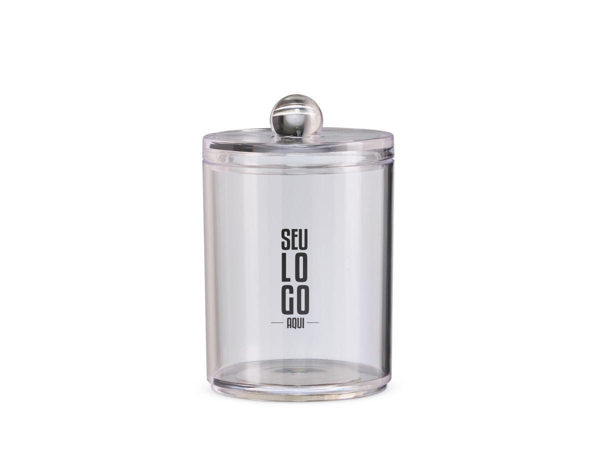Olá praticidade e adeus perdas! Nosso porta-objeto em acrílico é ideal para quem quer manter tudo organizado e fácil de encontrar. Com a tampa de encaixe e o pegador, seus itens de beleza, costura, higiene e outros ficarão mais seguros e protegidos, evitando que se percam