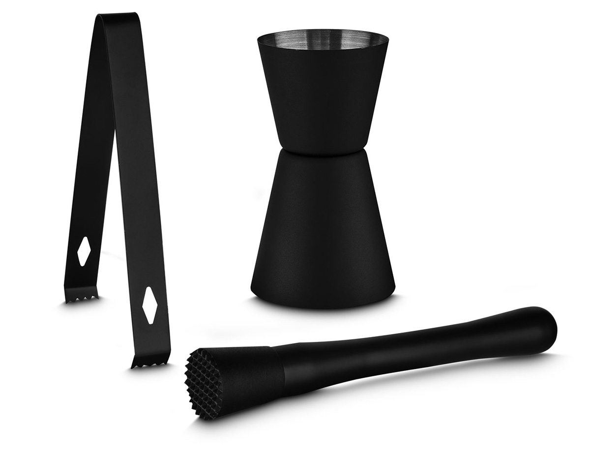 Este Kit Drink em inox é o conjunto perfeito para quem deseja preparar bebidas com elegância e precisão! Com capacidade de 500ml, a coqueteleira junto do socador, dosador e pinça, trazem o estilo do acabamento em pintura fosca, além da resistência e durabilidade do aço inoxidável. Este kit é ideal tanto para profissionais quanto para quem gosta de inovar no preparo de drinks em casa. Versátil e sofisticado, ele oferece tudo o que você precisa para transformar cada ocasião em uma experiência especial.