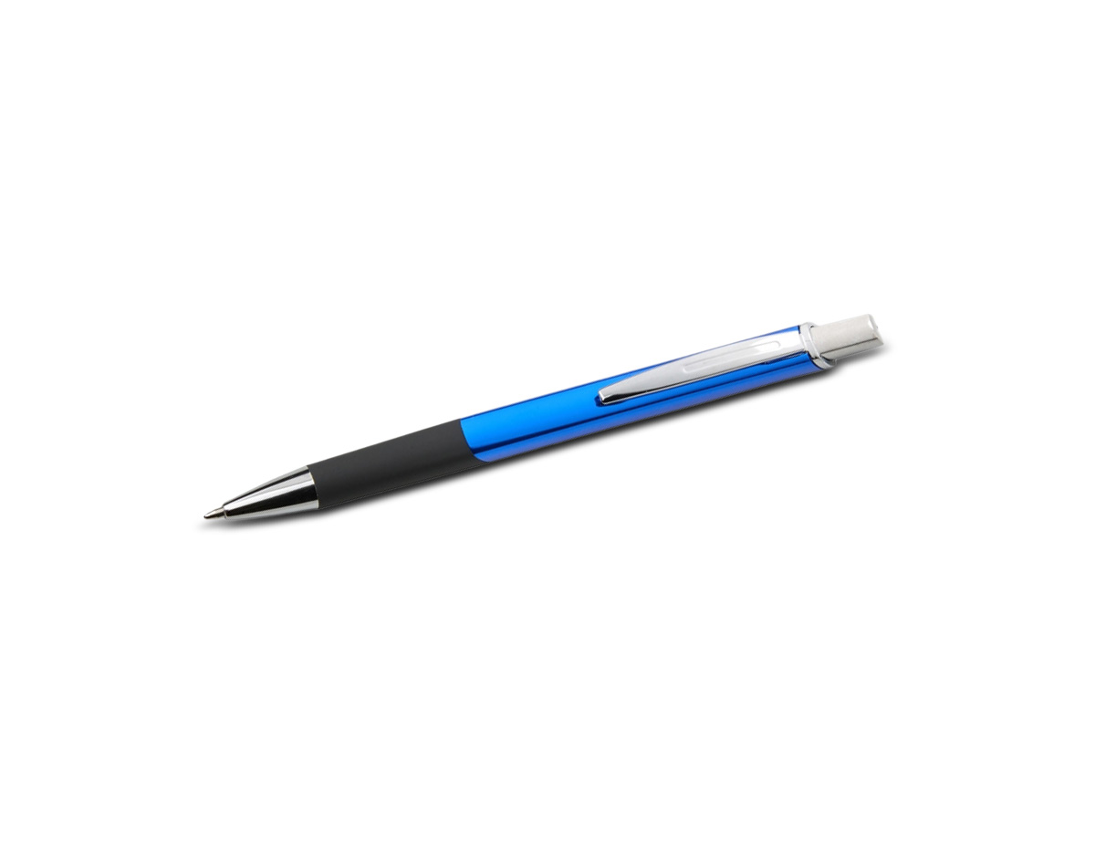 Nossa Caneta Metálica é ideal para as anotações diárias, oferecendo carga esferográfica azul e acionamento por clique. Seu design garante uma pegada firme, proporcionando conforto e praticidade durante o uso. Perfeita para quem busca eficiência e uma escrita suave.