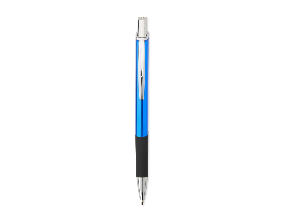 Nossa Caneta Metálica é ideal para as anotações diárias, oferecendo carga esferográfica azul e acionamento por clique. Seu design garante uma pegada firme, proporcionando conforto e praticidade durante o uso. Perfeita para quem busca eficiência e uma escrita suave.