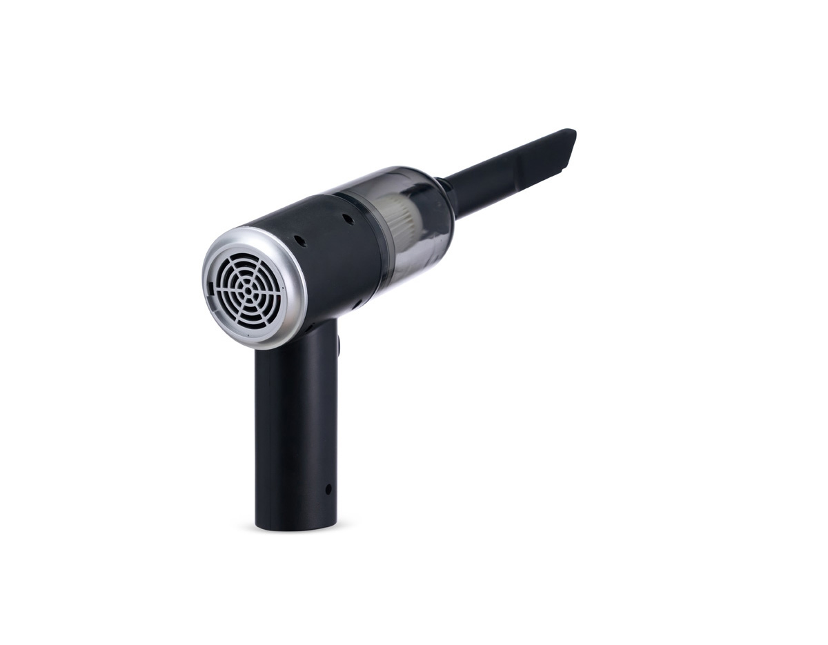 O aspirador 3 em 1 é perfeito para limpar e proteger seus móveis, com funções de aspiração e sopro. Compacto e sem fio, ele alcança até os cantos mais difíceis da casa e do carro, proporcionando praticidade. Feito de plástico resistente, possui carregamento via cabo USB. A função de sopro é ideal para remover resíduos de mesas, gavetas e teclados, tornando a limpeza mais fácil e eficiente em qualquer ambiente. Ideal para quem busca praticidade e versatilidade. Acompanha: 01 - Ponta de Escova; 01 - Ponta para Cantos e Detalhes; 01 - Ponta Fina para Soprar; 01 - Filtro; 01 - Ponta para Aspirar.