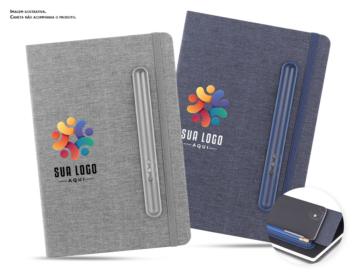 Caderno com capa produzida em tecido sustentável RPET, que contribui para a preservação do meio ambiente. Conta com suporte para caneta integrado à capa e design dobrável que se transforma em suporte para smartphone.
Miolo com 80 folhas pautadas, ideal para anotações no dia a dia.
Observação: Não acompanha caneta. Imagem meramente ilustrativa.