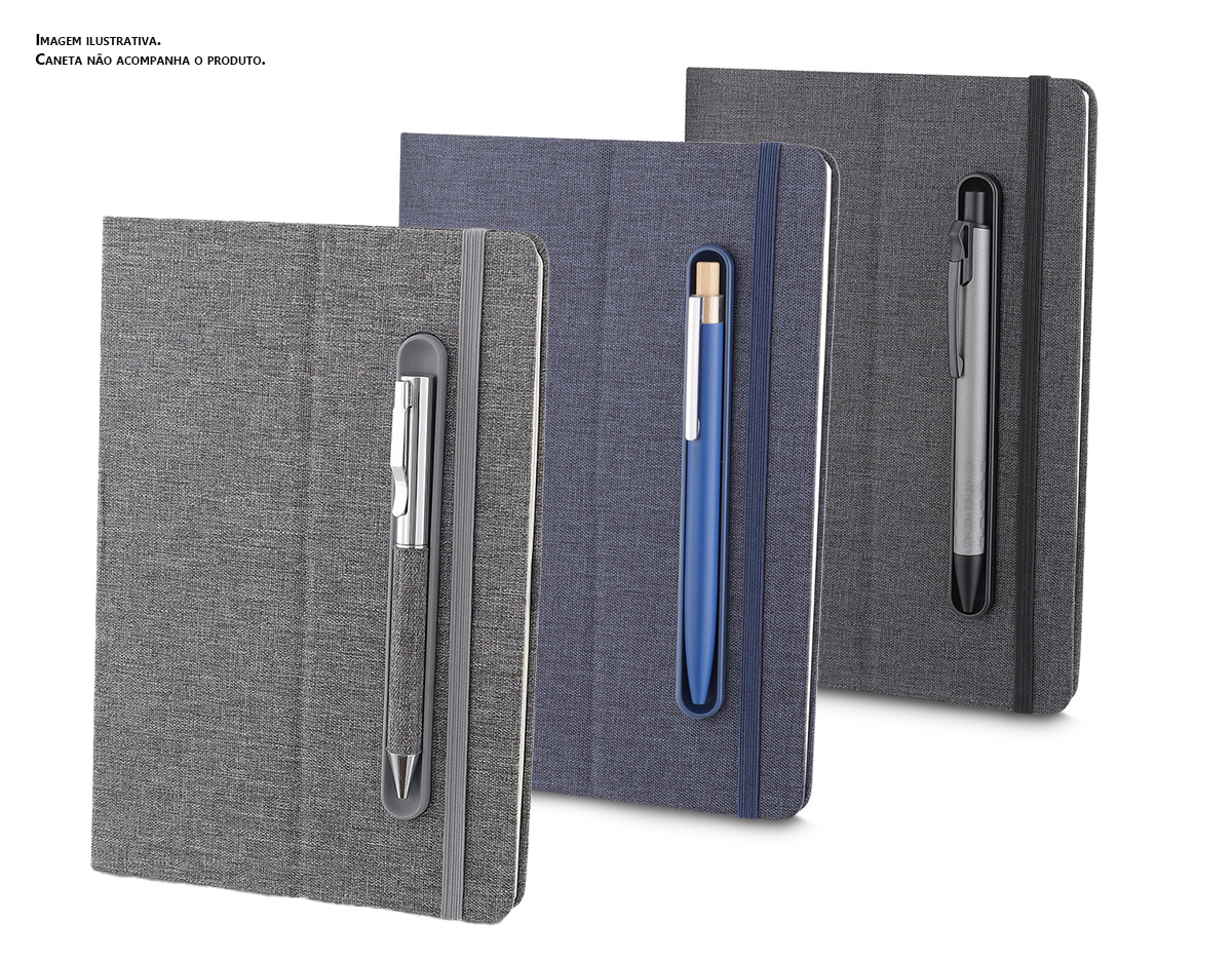 Caderno com capa produzida em tecido sustentável RPET, que contribui para a preservação do meio ambiente. Conta com suporte para caneta integrado à capa e design dobrável que se transforma em suporte para smartphone.
Miolo com 80 folhas pautadas, ideal para anotações no dia a dia.
Observação: Não acompanha caneta. Imagem meramente ilustrativa.