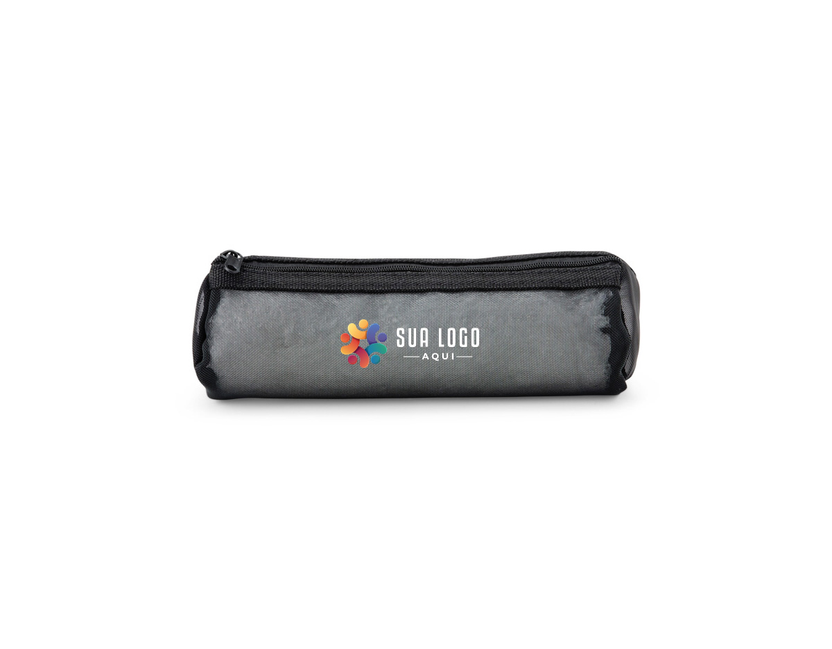 Estojo feito em nylon, seu design respirável permite a circulação de ar para manter todos os itens arejados.