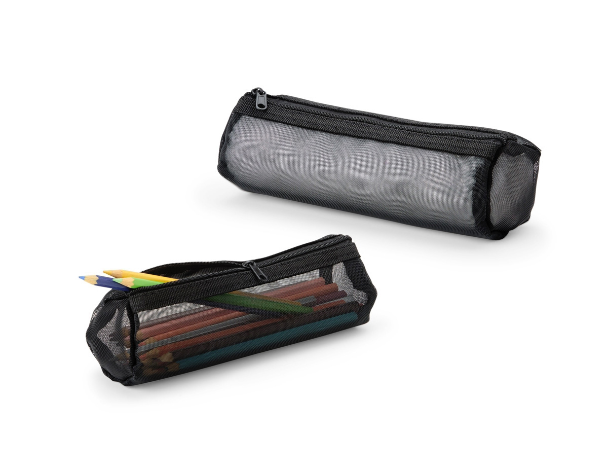 Estojo feito em nylon, seu design respirável permite a circulação de ar para manter todos os itens arejados.