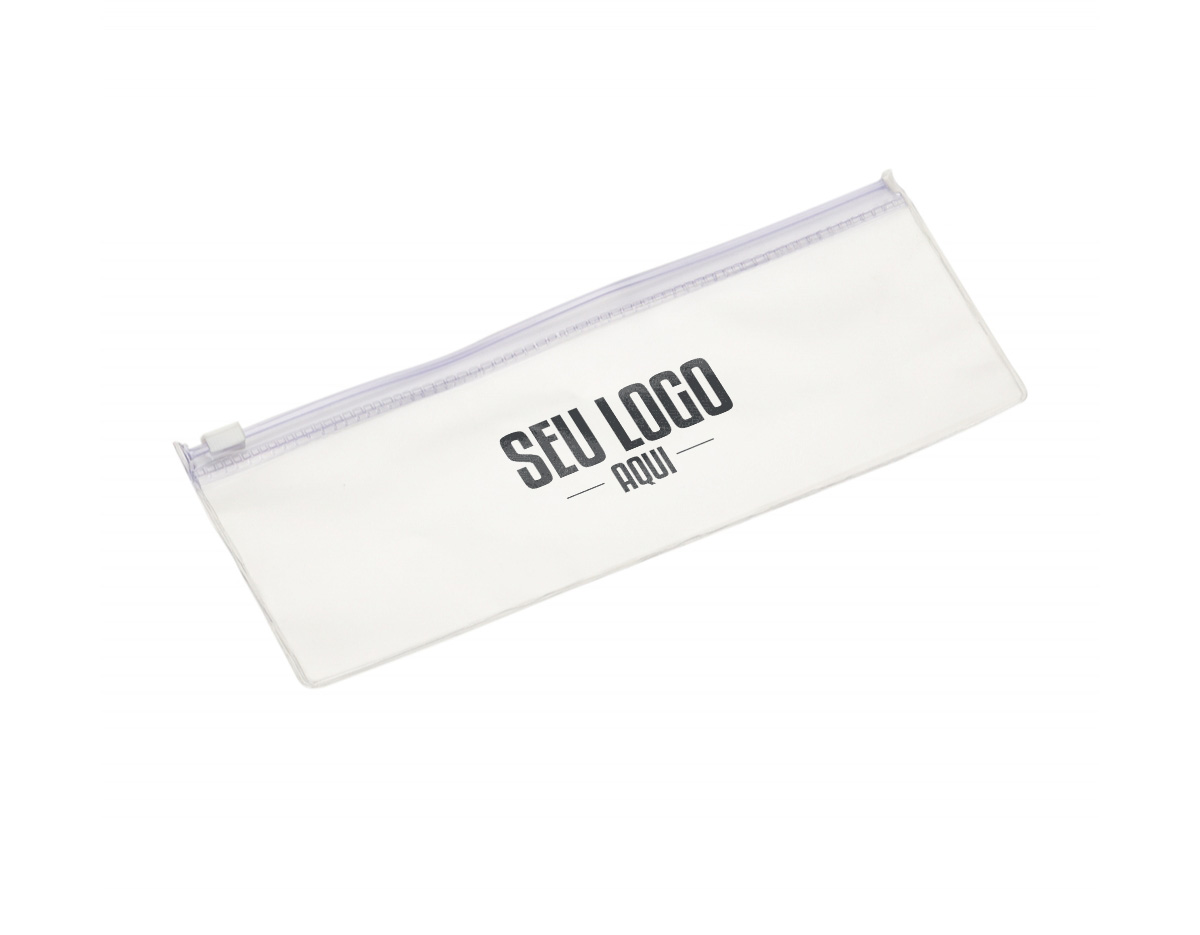 Estojo plástico modelo Zip Zap com sistema de abertura e fechamento prático: basta deslizar o suporte branco para os lados. Compacto, resistente e funcional, ideal para organizar lápis, canetas e outros itens escolares ou de escritório.