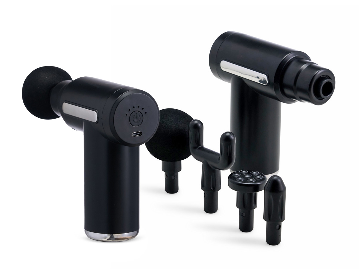 Alívio, relaxamento, massagem e modelador em um só produto! Nosso massageador portátil de plástico conta com 6 níveis de velocidade e 4 cabeças diferentes para atender diversas necessidades, como bíceps, tríceps, coxas, glúteos, lombar, cervical, pescoço e sola dos pés, além de modelar coxas, cintura e culotes. Recarregável via USB e acompanha cabo tipo-C. É o massageador perfeito para relaxar, promover a circulação sanguínea e acelerar a recuperação de lesões após exercícios ou esportes.