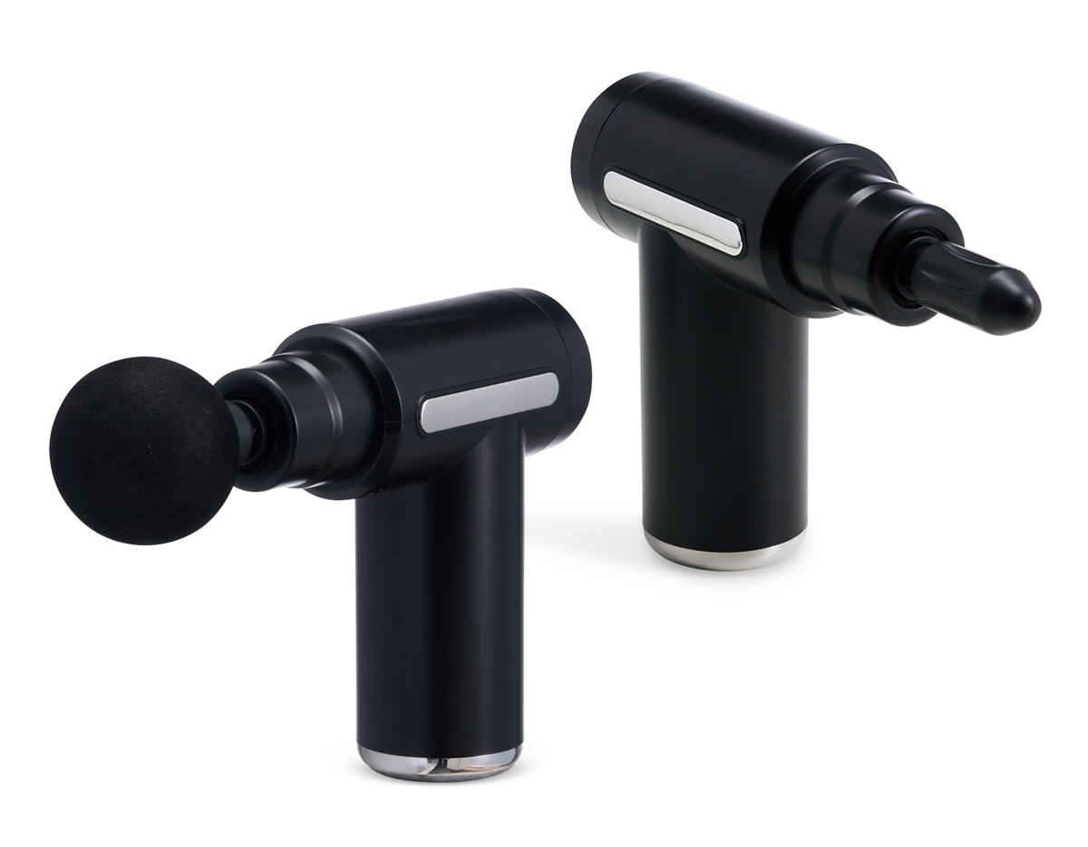 Alívio, relaxamento, massagem e modelador em um só produto! Nosso massageador portátil de plástico conta com 6 níveis de velocidade e 4 cabeças diferentes para atender diversas necessidades, como bíceps, tríceps, coxas, glúteos, lombar, cervical, pescoço e sola dos pés, além de modelar coxas, cintura e culotes. Recarregável via USB e acompanha cabo tipo-C. É o massageador perfeito para relaxar, promover a circulação sanguínea e acelerar a recuperação de lesões após exercícios ou esportes.