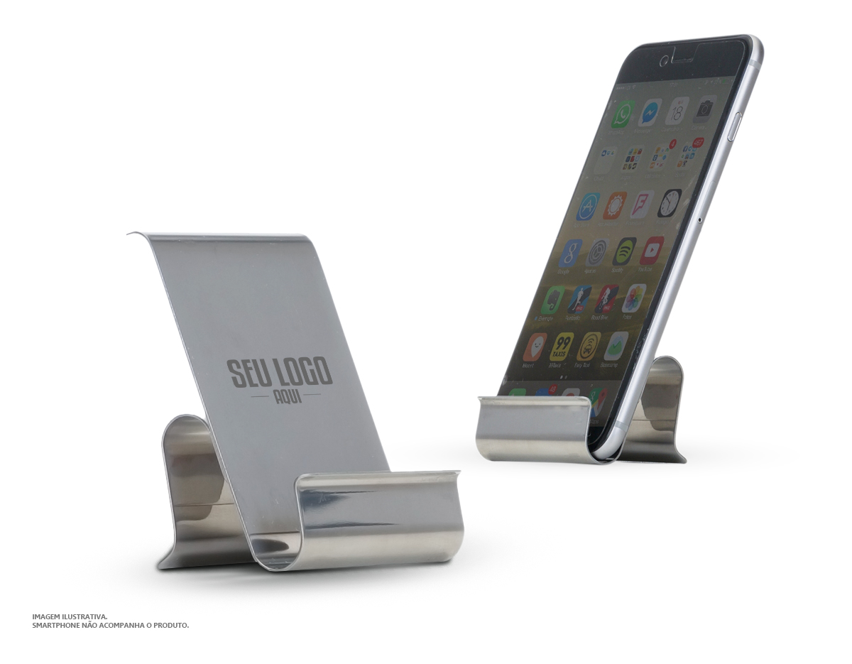 Porta celular metal.