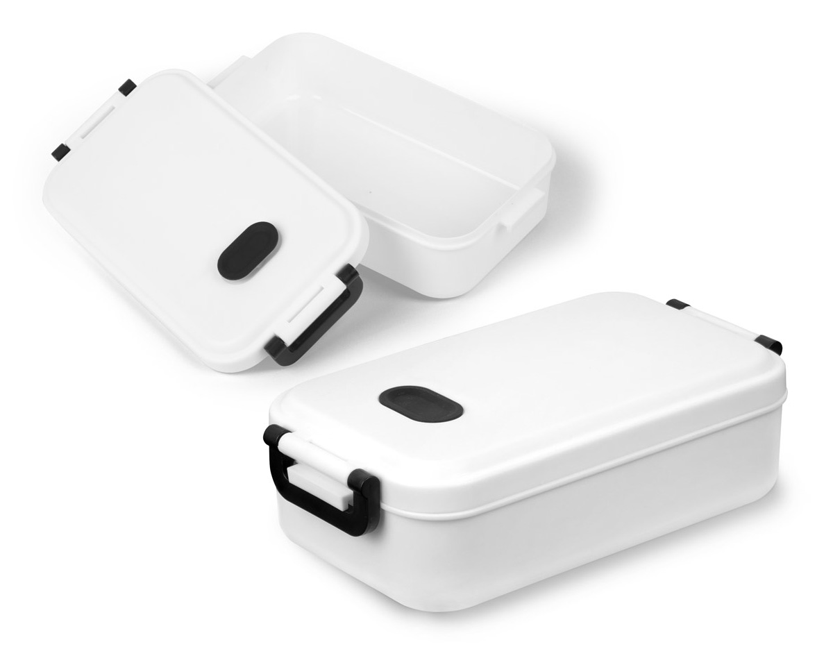 Marmita em PP com 900 mL de capacidade e compartimento interno para melhor organização. Tampa com válvula de duas posições, ideal para uso no micro-ondas (sem a tampa). Pode ser lavada na lava-louças. Um brinde corporativo prático para o dia a dia com sua marca presente.