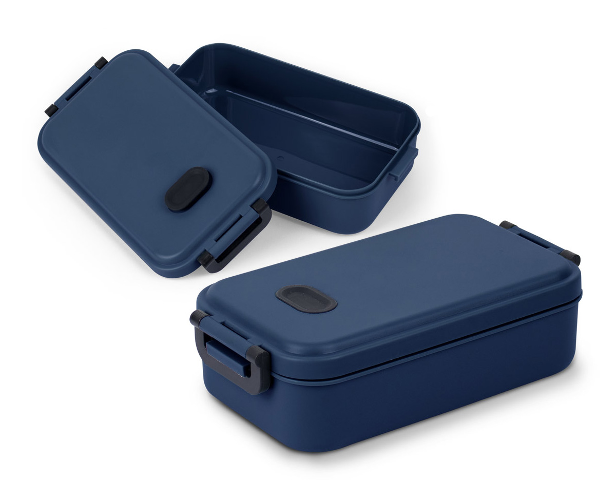 Marmita em PP com 900 mL de capacidade e compartimento interno para melhor organização. Tampa com válvula de duas posições, ideal para uso no micro-ondas (sem a tampa). Pode ser lavada na lava-louças. Um brinde corporativo prático para o dia a dia com sua marca presente.