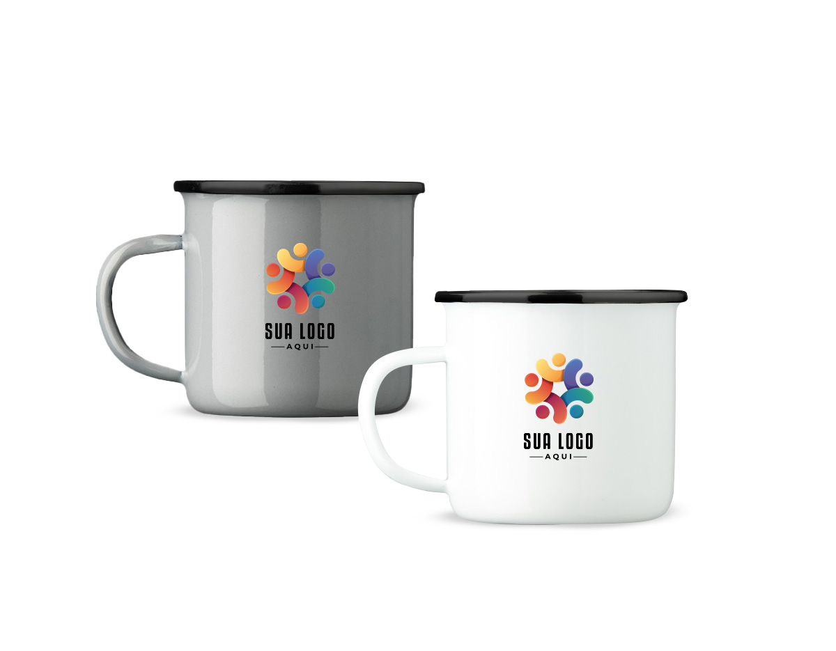 Caneca confeccionada em inox com pintura esmaltada, resistente e de acabamento refinado. Com capacidade para até 750ml, alia praticidade e estilo. Uma escolha certeira de brinde corporativo que transmite sofisticação e utilidade no dia a dia.