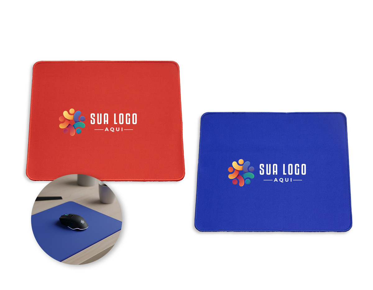 Mouse pad confeccionado em poliéster, com superfície lisa que garante precisão e conforto no uso do mouse. Possui base em borracha antiderrapante, que evita deslizamentos durante o uso.