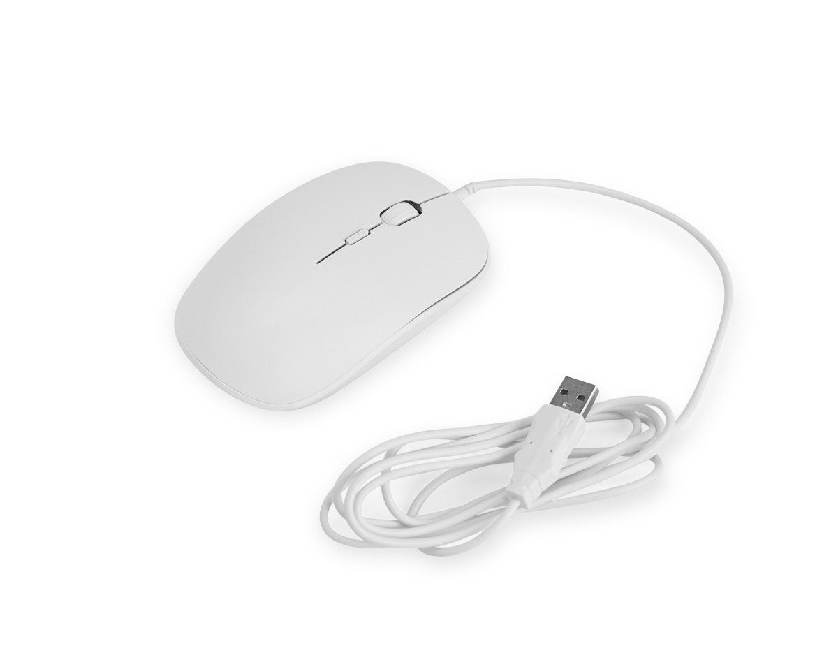 Mouse óptico com fio de 1,5 m oferecendo amplitude e praticidade no uso. Equipado com botão DPI para ajuste rápido de sensibilidade, adapta-se a diferentes tarefas com precisão. Um brinde corporativo moderno e funcional, ideal para valorizar a experiência do usuário.