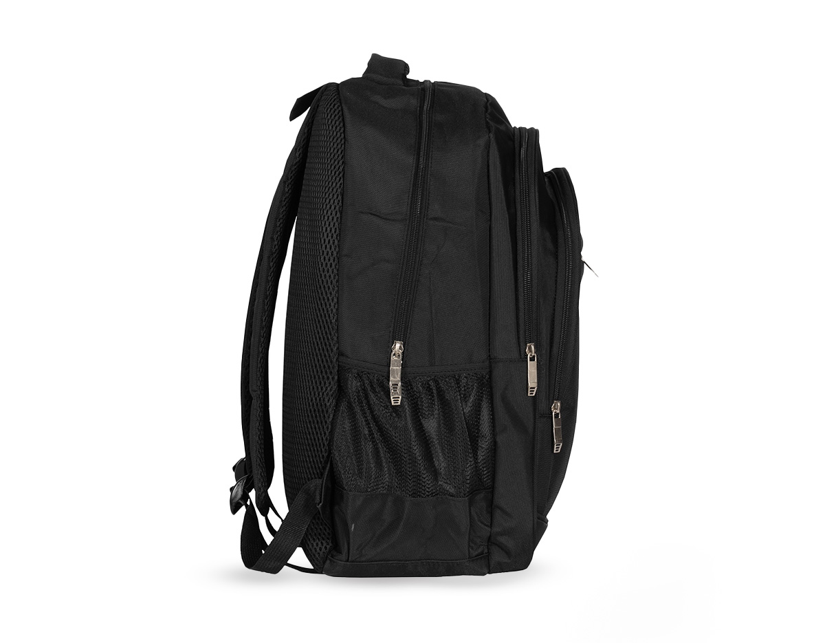 Mochila confeccionada em poliéster 900D impermeável, com fechamento em zíper e capacidade para até 32 litros. Possui compartimento interno com divisória para notebooks de até 17,3 polegadas. Conta ainda com três compartimentos frontais em tamanhos diferentes e dois bolsos laterais em malha com elástico, além de revestimento em tecido respirável na parte posterior, nas alças para as costas e na alça de mão.
