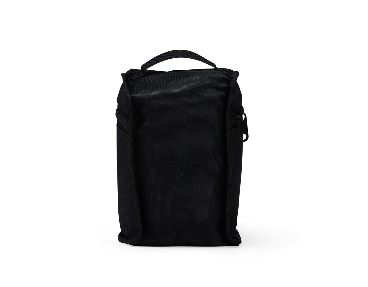 Kit com 30 canetas marcadoras feitas em plástico com pontas duplas: uma fina e outra chanfrada. Acompanham bolsa com alça e fechamento em zíper para transporte.
