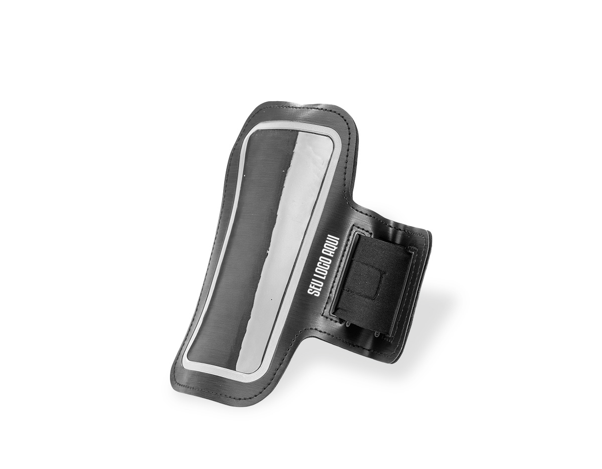 Braçadeira para celular confeccionada em couro sintético, com revestimento posterior em neoprene, oferecendo conforto e resistência durante o uso. Possui capacidade para aparelhos de até 6,5 polegadas, visor frontal em plástico que permite o manuseio da tela sem a retirada do aparelho e alça em neoprene com fechamento em velcro, garantindo ajuste seguro ao braço. Um brinde corporativo moderno, funcional e ideal para atividades esportivas, caminhadas e uso diário.
