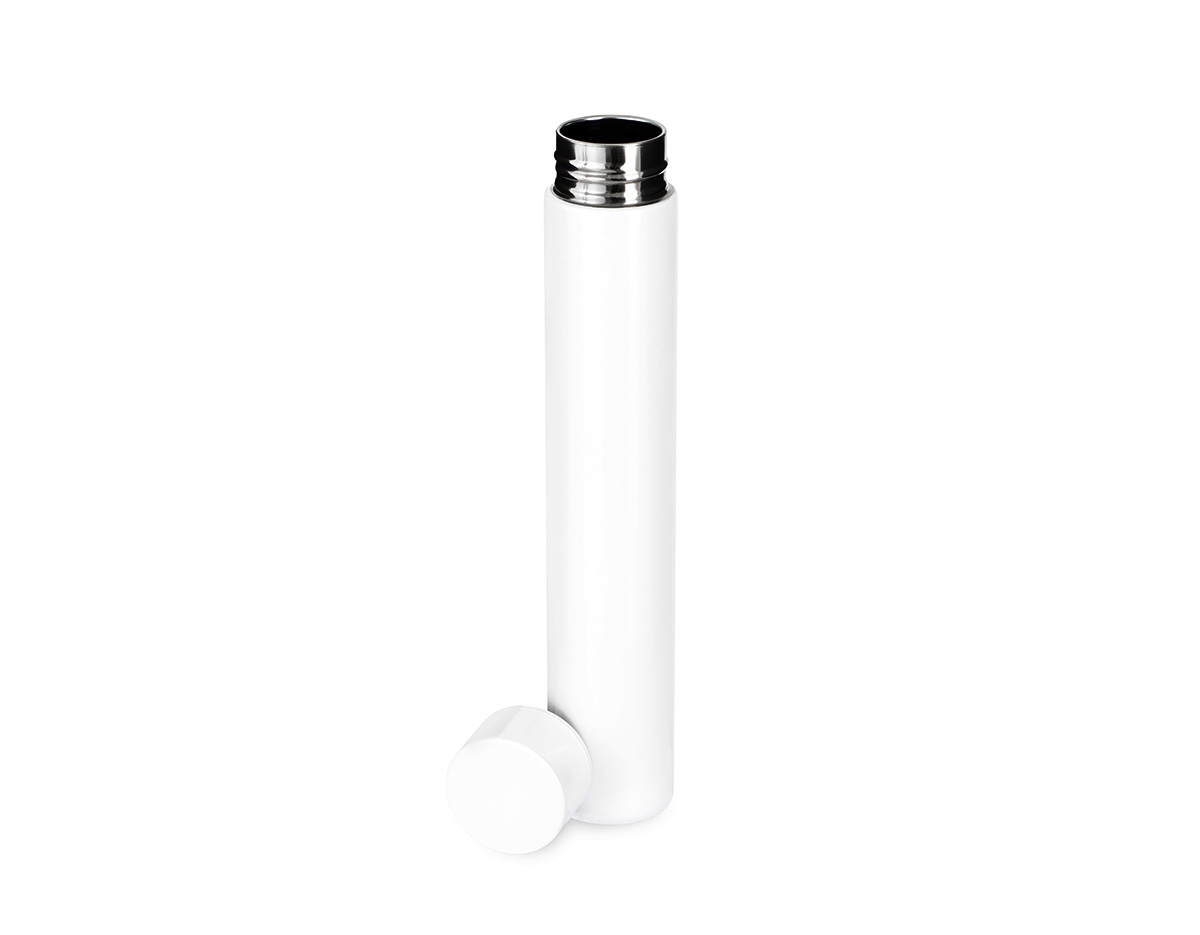 Garrafa em inox 304 com capacidade de até 250ml, compacta e resistente à corrosão. Possui tampa rosqueável que garante vedação segura e praticidade no uso. Ideal para bebidas quentes ou frias, é um brinde corporativo durável, funcional e perfeito para o dia a dia ou ações promocionais.
